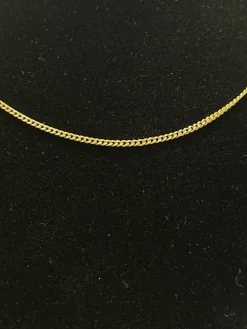 Chaine maille gourmette or jaune