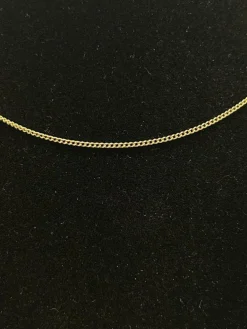 Chaine maille gourmette or jaune