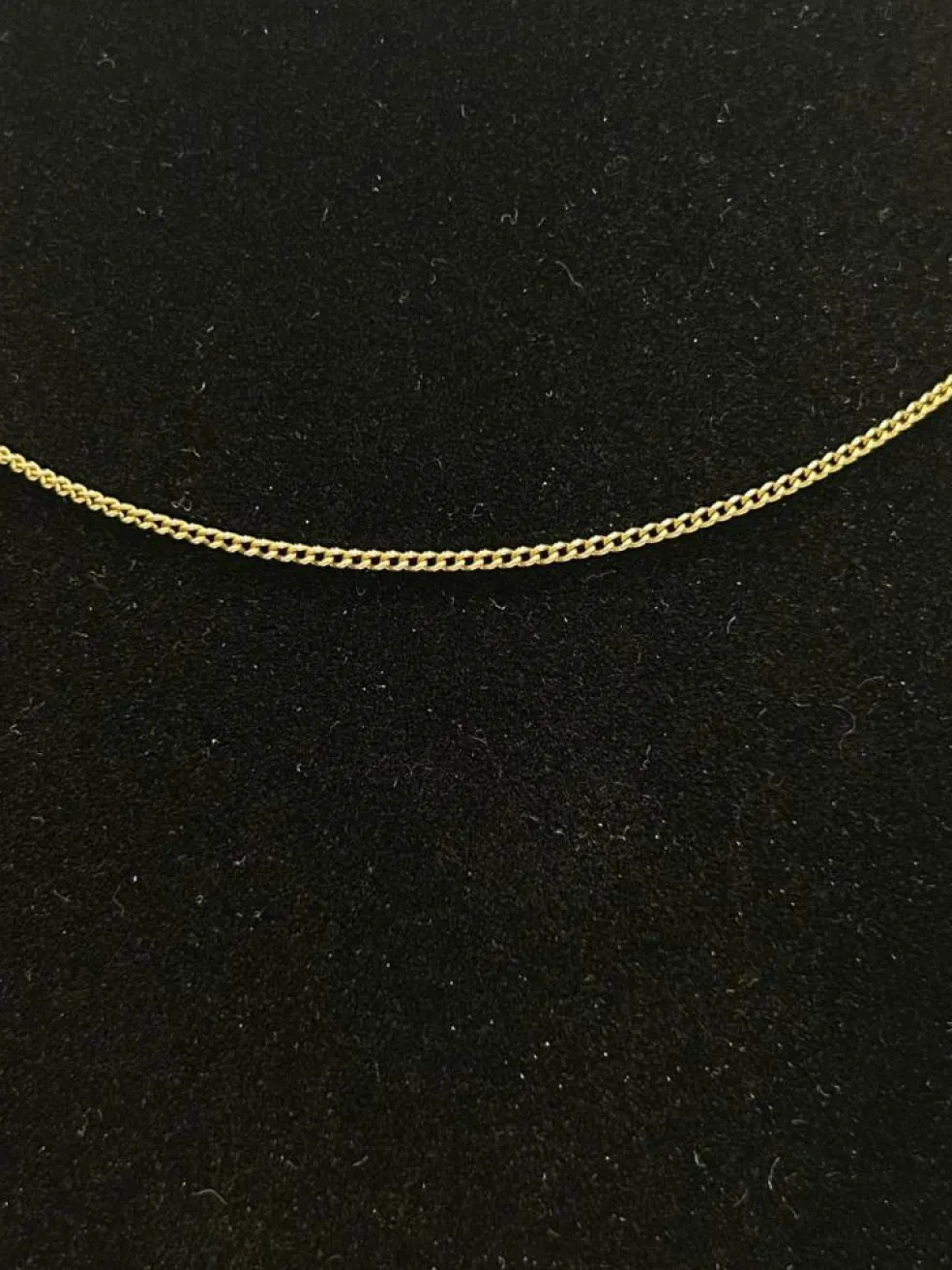 Chaine maille gourmette or jaune