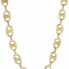 CHAINE MAILLE GRAIN DE CAFÉ PLATE