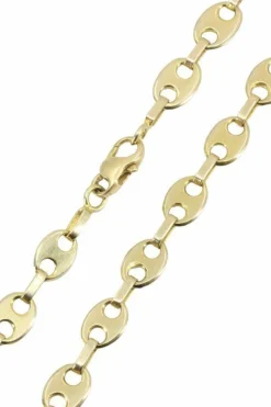 CHAINE MAILLE GRAIN DE CAFÉ PLATE