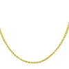 Chaine maille palmier or jaune