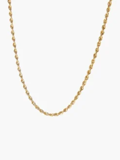 CHAINE MAILLE TORSADEE OR JAUNE