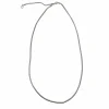 Chaine or blanc maille serpent.