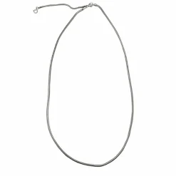 Chaine or blanc maille serpent.