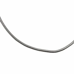 Chaine or blanc maille serpent.