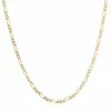 Chaine or jaune gourmette maille ovale