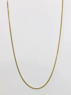 Chaine or jaune 18k maille gourmette