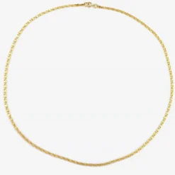 Chaine or jaune maille agrafe