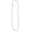 Chaine or jaune maille alternée