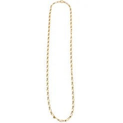 Chaine or jaune maille alternée