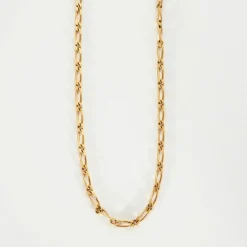 Chaine or jaune maille alternée