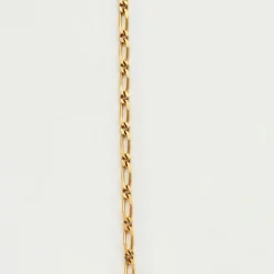 Chaine or jaune maille alternée