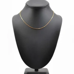 Chaine or jaune maille cube