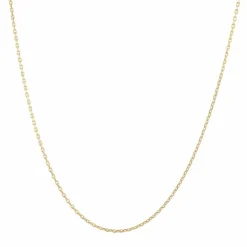 Chaine or jaune maille forçat limée