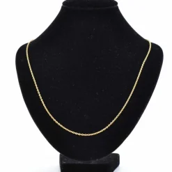 Chaine or jaune maille forçat limée