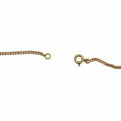 Chaine or jaune maille gourmette.