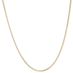 Chaine or jaune maille jaseron double ancienne
