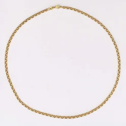 Chaine or jaune maille jaseron d'occasion