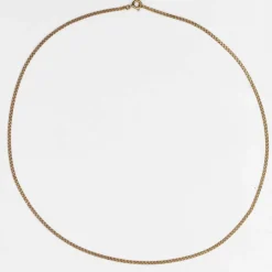 Chaine or jaune maille jaseron double ancienne