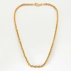 Chaine or jaune maille jaseron