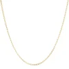 Chaine or jaune maille marine limée