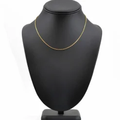 Chaine or jaune maille marine limée