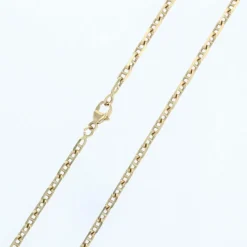 Chaine or jaune maille marine limée