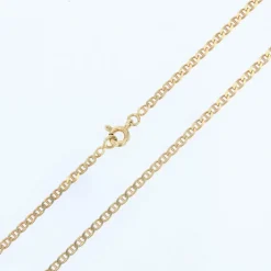 Chaine or jaune maille marine limée