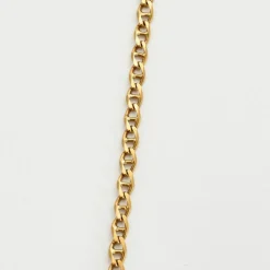 Chaine or jaune maille marine