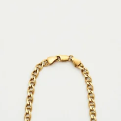 Chaine or jaune maille marine