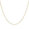 Chaine or jaune maille ovale