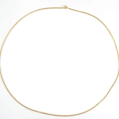 Chaine or jaune maille ovale