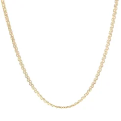 Chaine or jaune maille plate