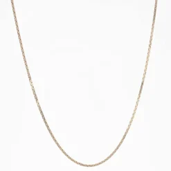 Chaine or jaune maille plate imbriquée