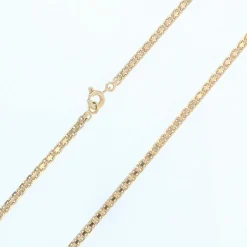 Chaine or jaune maille plate
