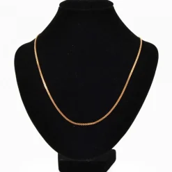 Chaine or jaune maille plate