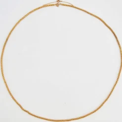 Chaine or jaune maille serpent