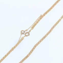 Chaine or jaune maille serpent