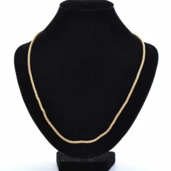 Chaine or jaune maille serpent