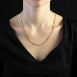 Chaine or jaune maille Y ancienne