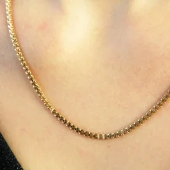 Chaine or jaune maille Y ancienne