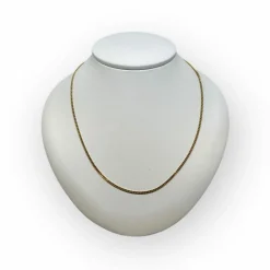 Chaine or maille gourmette 56 cm