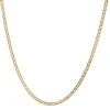 Chaine or rose maille jaseron double