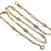 Chaine sautoir Art Nouveau or jaune à maille filigranées 44cm (circa 1900)