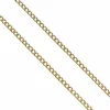 Chaine vintage or jaune maille gourmette