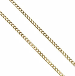 Chaine vintage or jaune maille gourmette