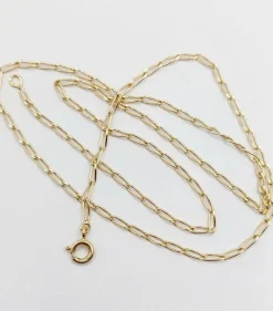 Chaine vintage or jaune mailles cheval Française 51 cm