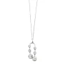 Chaîne + pendentif or blanc diamants