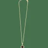 Chaîne et pendentif or, saphir et diamants